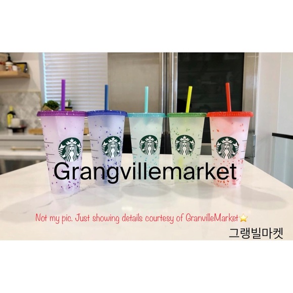 💖Starbucks🌈confetti color changing reusable cups - Picture 4 of 6